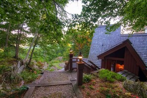 Approaching the front door from the walkway