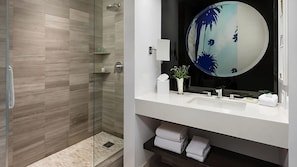 Bathroom with bath essentials