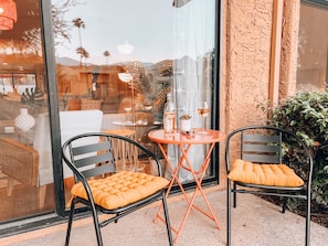 Front patio with southwest views is perfect for morning coffee or sunset wine