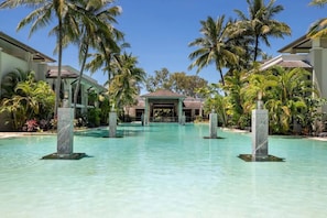 While you'll have access to a private plunge pool at home, you're more than welcome to make use of the resort's stunning lagoon pool.