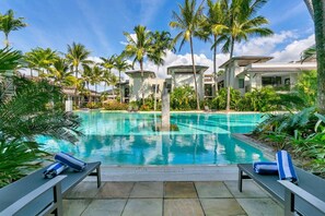 Your stay offers picturesque pool views that you can enjoy at any time.