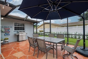 "Warning: Entering this patio may lead to an unhealthy obsession with stargazing, impromptu singalongs, and chasing away Monday blues with s'mores and good company."