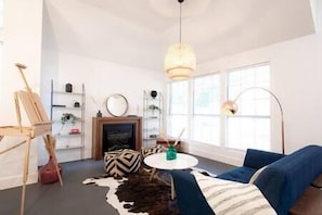 Modern and stylish interior bathed in natural light