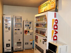 ・Vending machines in the hotel are fully equipped with juice and alcohol