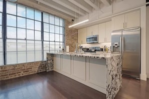 Cook a gourmet meal in your fully-equipped kitchen