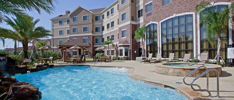 Take a dip in the outdoor pool.