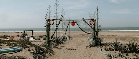 Vue sur la plage ou l’océan