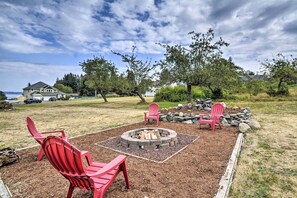 Fire Pit | Wood Available | Water Views