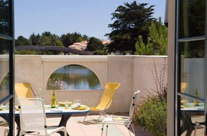 Soak up the sunshine in your private garden area.