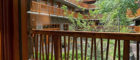 Enjoy a cup of warm tea or coffee while admiring the serene courtyard views.