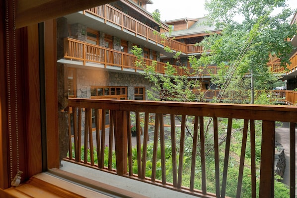 Enjoy a cup of warm tea or coffee while admiring the serene courtyard views.