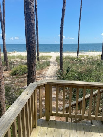 View of the ocean from the back deck.