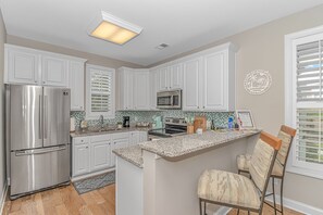 Fully stocked kitchen 