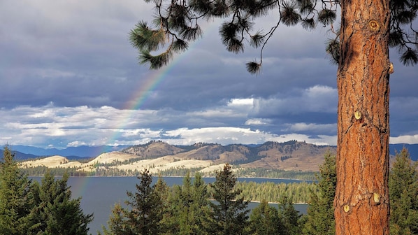 Early spring view from upper deck of Wildhorse Island