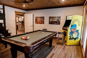 Furniture, Room, Indoors, Table, Hardwood