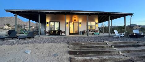 Front view of the house
