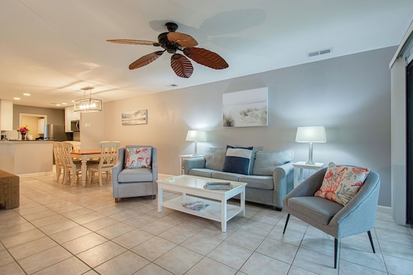 Spacious family room