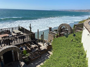 View to the cabin & ocean