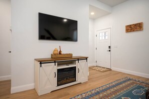 Enjoy entertainment on the large Smart TV to stream your favorite program!