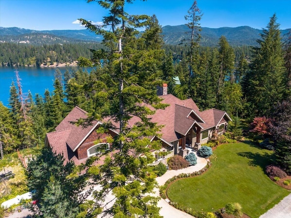 Aerial view of home