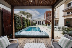 Outdoor entertaining area poolside