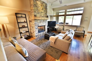 Living Area with Gas Fireplace - Living Area with Gas Fireplace