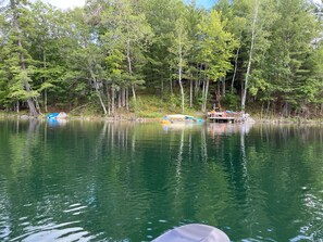 This ultra clear lake has great fishing and swimming.