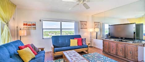 Satellite Beach Vacation Rental | 1BR | 1BA | Elevator Access