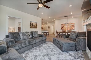 Ceiling Fan, Couch, Furniture, Living Room, Room