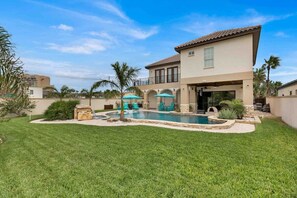 Large backyard