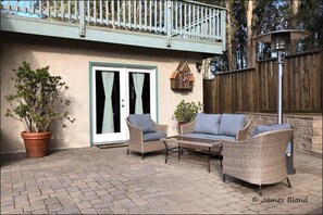 Front patio of guest unit