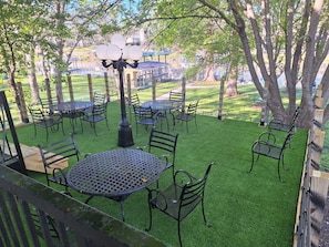 rooftop dining area