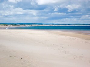 The stunning beach at Druridge Bay is a stone's throw from the cottage