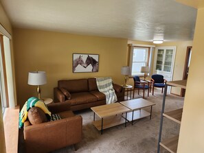 Living Room with high-end leather comfortable seating