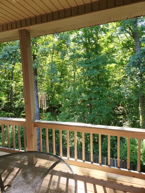 Back deck perfect to sit and have your morning coffee or read a good book. 