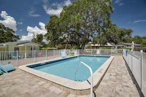 Gorgeous outdoor heated pool.