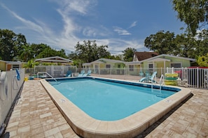 Gorgeous outdoor heated pool.
