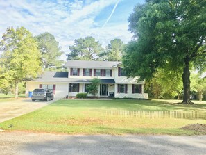 Front exterior view. Please note our lawn does not stay green in cold seasons.