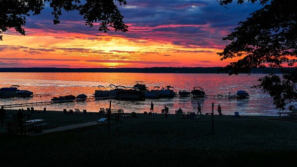 View of Lake from patio- Sunset
