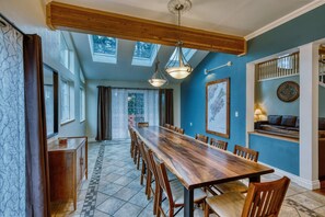 Another angle of our inviting dining hall, showcasing the spacious layout and charming decor, perfect for memorable gatherings.