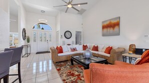 This villa has a total of 3 bedrooms.