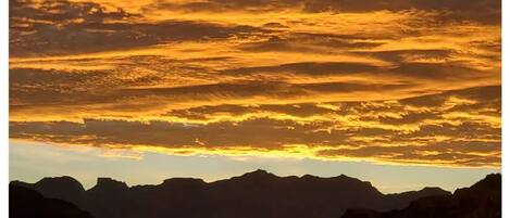 Sunrise views right from your pillow are often breathtaking