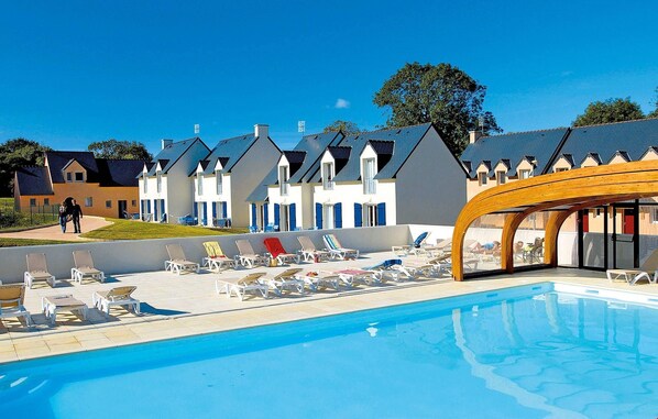 Take a refreshing dip in the lovely outdoor pool.
