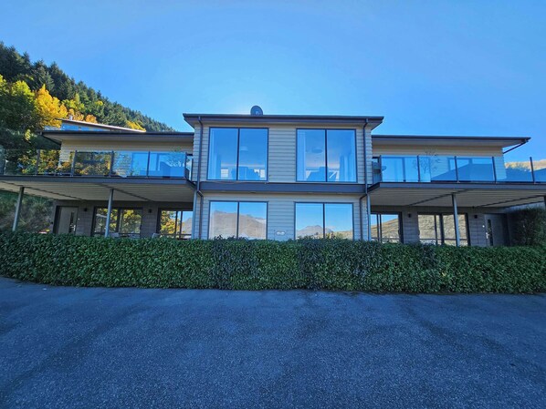 View of the property from the driveway