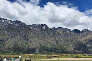 View of The Remarkables from the apartment. 