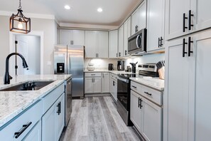 Fully stocked kitchen