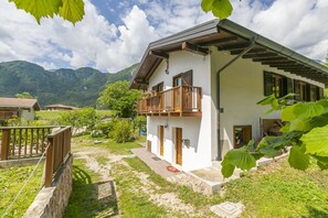 The residence surrounded by greenery