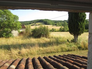 Blick von der Unterkunft