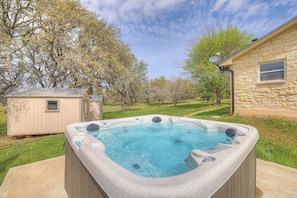 Unwind in the hot tub.