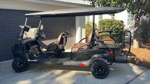 Courtesy use of a 6-seater golf cart